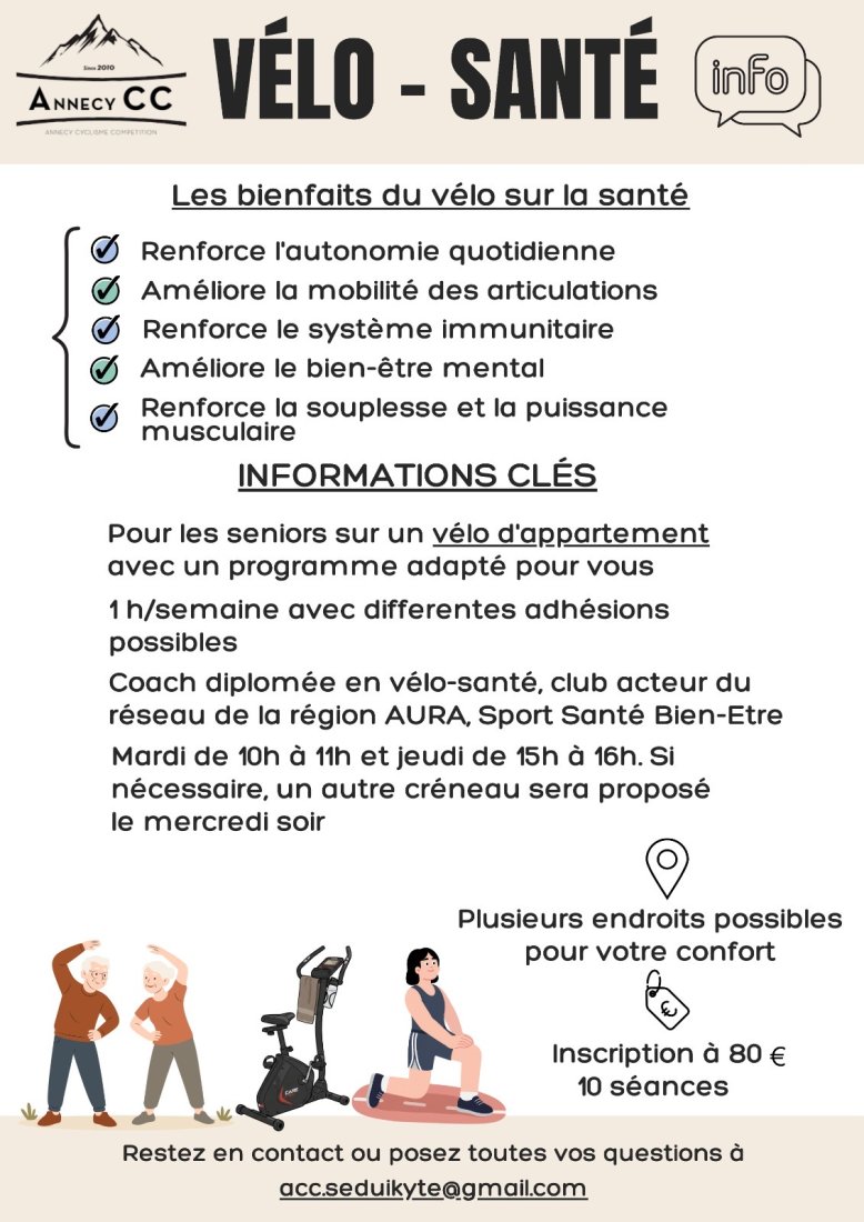 Vélo Santé proposé par Eglé