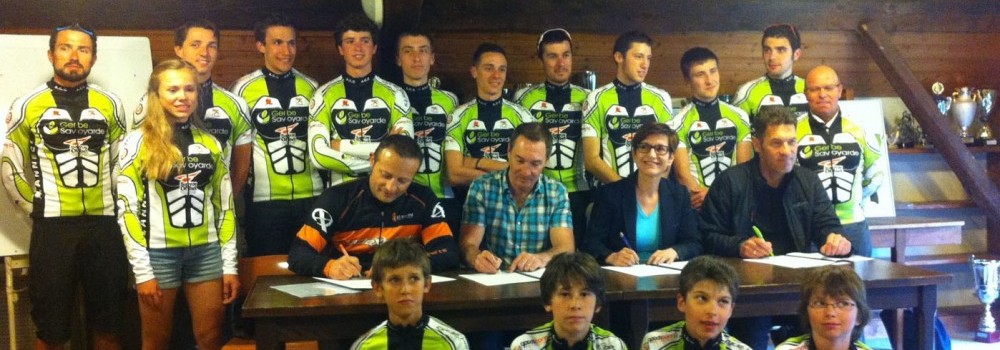 Nos sponsors signent les conventions avec Annecy Cyclisme Compétition